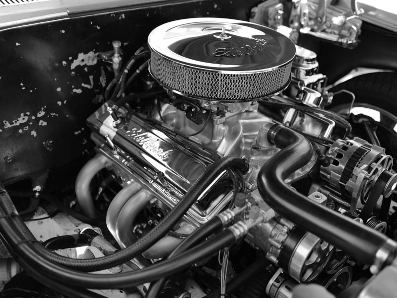 engine, motor, car, car wallpapers, antique car, monochrome